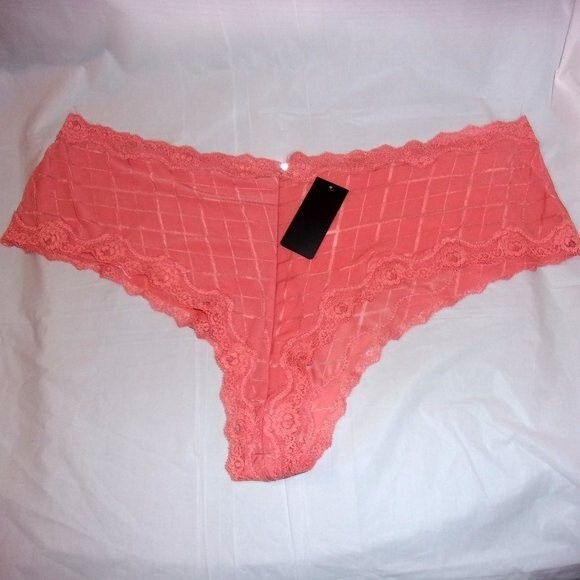 Youmita  Coral Jacquard 42DD Push Up Bra/3X Hipster Set NWT - Picture 9 of 14